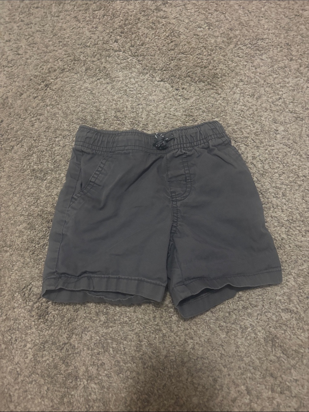 Cat & Jack Gray Elastic-Waist Kids Shorts